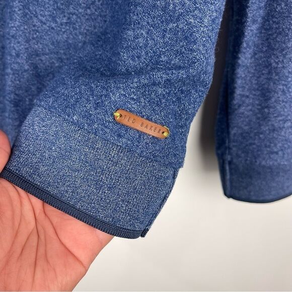 Ted Baker London Blue Pakella Long Sleeve Crewneck Sweater Men's Small Size 2 - Picture 4 of 8